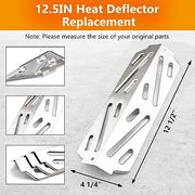 Hisencn Heat Deflector for Weber Genesis II/LX 400 Series, Genesis II/LX E410 E415 E435 E440 II/LX S410 S415 S435 S440, Stainless Steel Heat Plates Replacement for Weber 66041 66686 - Grill Parts America