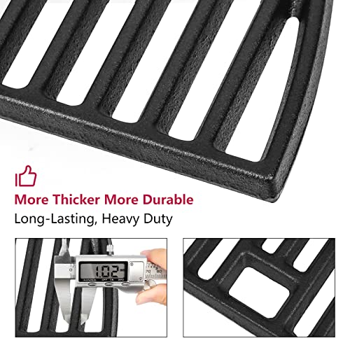 Uniflasy 24" Half Moon Cast Iron Grill Grate for Weber Summit Kamado Charcoal Grills and Grill Centers 18501001 18301001 18201001, Kamado Joe Big Joe I, II & III Charcola Grill Replacement Parts - Grill Parts America