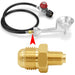 Uenede 3PCS Propane Orifice Connector Brass Tube Fitting, 3/8" Flare x 1/8" NPT Male, Gas Orifice Jets Nozzle for Freestanding Casting Cooking Stove Grill Turkey Pot Cooker Fryer Parts - Grill Parts America