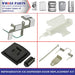 Whole Parts Refrigerator Ice Dispenser Door Kit Part # 8201756 - Replacement & Compatible w/Some Whirlpool Refrigerators - Broken Tab Ice Door Kit - Replaces AAP4453798, PS4218879 - 2 Yr Warranty - Grill Parts America