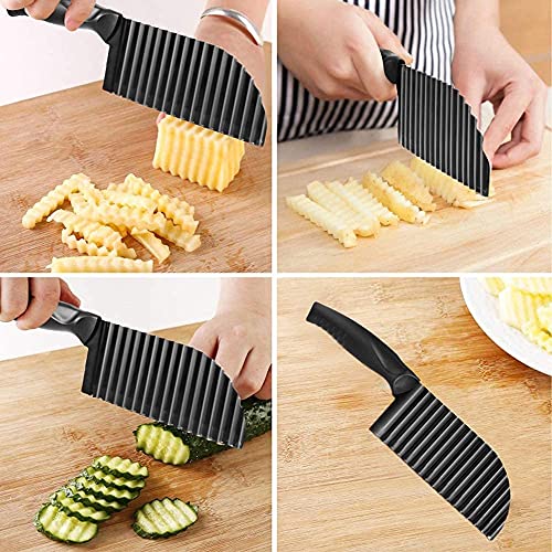 HULISEN Cutlery Serrated Food Chopper, 3 Inch Stainless Steel Manual Hand  Chopper with Grip Handle & Serrated Tooth Edge, Handheld Chopper, Chop