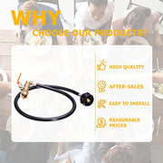 New Updated Propane Refill Adapter Hose 36’’ Propane Extension Hose Propane Refill Hose with ON-Off Control Valve for 1 LB Propane Gas Tank 350PSI High Pressure Camping Grill (QCC Type1 Inlet) - Grill Parts America