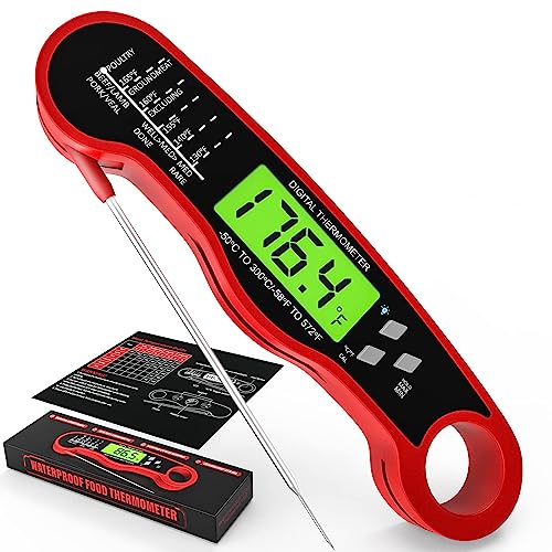 Waterproof Digital Instant Read Meat Thermometer for Cooking Food 