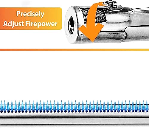 GRISUN 19.5" 62752 4 Pack 304 Stainless Steel Grill Burner for Weber Genesis 300 Series - E330 E320 E310 S330 S320 S310 EP330 EP320 EP310, Grill Burner Tubes for Weber Genesis 300 with Front Control - Grill Parts America