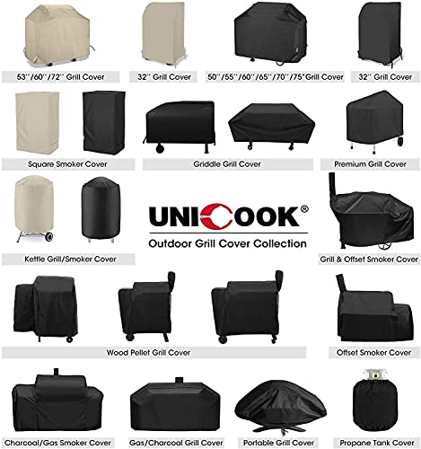 Unicook Griddle Cover, Compatible for Blackstone 36 Inch Grill, Camp Chef and More, Flat Top Grill Cover with Sealed Seam, Heavy Duty Waterproof Cooking Station Griddle Cover, Includes Support Pole - Grill Parts America