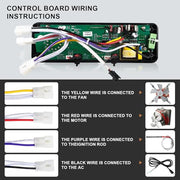 Upgrade AC03P9 BBQ Square Digital Thermostat Controller Board Compatible with Pit Boss P9/PB440D2/PB1150G/PB850G/PB550G/PB820/Pro 1100 Pellet Grills with Display Adjustable Temperature 200℉ to 475℉ - Grill Parts America