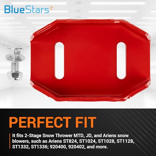BlueStars 721011 Snow Thrower Skid Shoes - Fit for Ariens 2-Stage Snow Thrower - Replace Ariens MTD John Deere 01028600 02483859 24599 2483859 106500 245995 2483851 - Pack of 2 - Grill Parts America