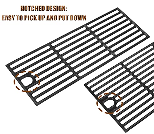 PETKAO Grill Grates for Charbroil 463673519 463673517 463625217 463625219 Grill Grates 463673019 463673017 463673617 Performance 2 Burner Grill Replacement Parts G470-0003-W1 G470-0002-W1 - Grill Parts America