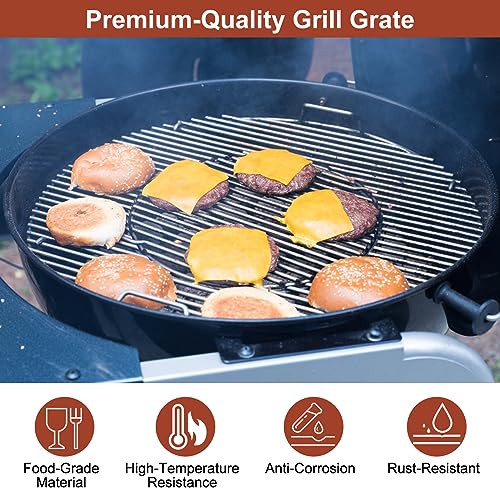 OFTY Grill Grate Replacement for Weber 22 Inch Charcoal Grill: 21.5'' Stainless Steel Grate for Weber 8835 Gourmet BBQ System Hinged Cooking Grill, Kettle, Performer - Grill Parts America