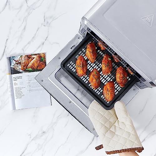 COSORI Air Fryer Tray for Air Frying & Cooking, Air Fryer Accessories & Replacements Fit 13QT Stainless Steel Air Fryer Toaster Oven-R121, Black, Non Stick & Dishwasher Safe - Grill Parts America