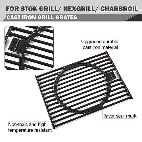 SGP4033N Grill Replacement Parts for Stok Grill Grates SGP4330SB SGP4032N SGP4130N Nexgrill 720-0830H 720-0888 720-0783E Replacement Parts Charbroil 463241113 463449914 Kenmore 415.16106210 Grill Part