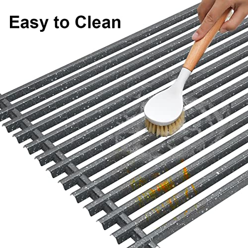 SafBbcue 7525 Porcelain Steel Cooking Grates Replacement for Weber E-310 E-320 S-310 Spirit II E-310 SP320 Spirit 700 Series Genesis Silver/Gold B/C 45010001 46510001 7526 7638 7639 - Grill Parts America