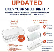 UPGRADE 240356402 Refrigerator Door Bin Replacement Part, Compatible with Frigidaire Refrigerator Door Shelf LFSS2612TF0 FFSS2615TS0 FGHS2631PF4A FGHS2655PF LGUS2642LF1 LFSS2612TE0 Door Bin(2-Pack) - Grill Parts America