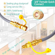 5369 Propane to Natural Gas Conversion Kit, For Weber, Fire Pit,CharBroil, Blackstone 28" &36 ",Nexgrill,Generator, Pizza Oven, Patio Heater,etc.12FT 3/8" ID Natural Gas Hose with Quick Connect - Grill Parts America