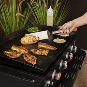 Blackstone 5322 Griddle Kit (6-Piece) Scraper, Heavy Duty BBQ Tongs, Barbecue Metal Hamburger Spatula (2) & Batter Dispenser & Mixer Bottle – Grilling Tools & Accessory, No Size, Black - Grill Parts America