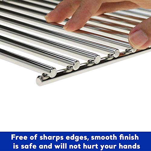 Uniflasy Grill Cooking Grate for Nexgrill 4-5 Burner Grills 720-0830H 720-0783E 720-0697 720-0773 720-0888 720-0783C Grill Parts Master Forge 1010037, 17 1/4 Inch - Grill Parts America