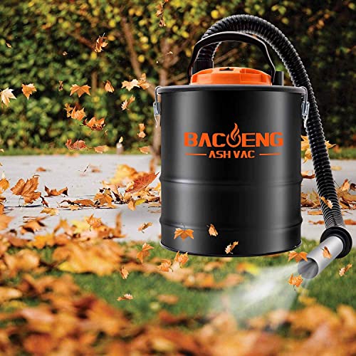 BACOENG Standard 4 Gallon 6.6Amp Ash Vacuum Cleaner with Blow Function for Pellet Stoves, Wood Stoves and BBQ Grills - Grill Parts America