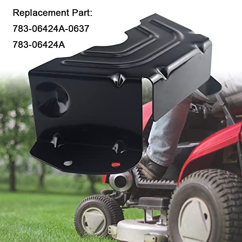 Lawn Mower Parts 783-06424A-0637 42 inch 46 inch Deck Spindle Pulley Belt Guard Cover Compatible with MTD &Troy-Bilt & Craftsman Lawn Mower - 2 Pack (Black), Red | Grill Parts America
