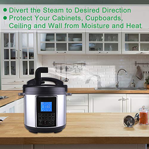 Steam Release Diverter for Instant Pot, Pressure Cooker Accessories,  Silicone Steam Diverter for Ninja Foodi, Kitchen Cupboards/Cabinets Savior