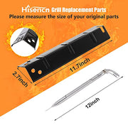 Hisencn Grill Replacement Parts for Expert Grill 3 Burner Walmart XG10-101-002-02, Stainless Steel Grill Burner and Porcelian Heat Plates for Expert Grill Parts - Grill Parts America