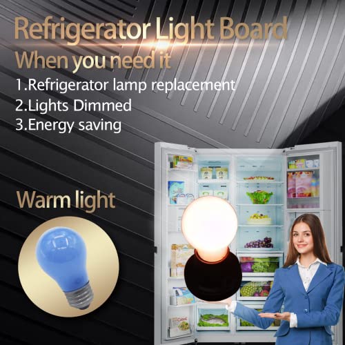 Upgraded Version 241555401 refrigerator light bulb Replacement AP3763141 241529103 241552901 AH977006 Refrigerator Bulb E26 40W Compatible With Frigidaire Kenmore Electrolux Refrigerator - 1 Year QA - Grill Parts America