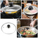 DOITOOL Tempered Replacement Cover Tempered Glass Pot Lid Cooking Pot Lid Frying Pan Cover Transparent Visual Skillet Lid Universal Cookware Lid for Pots Pans and Skillets 28cm Visual Pot Cover - Kitchen Parts America