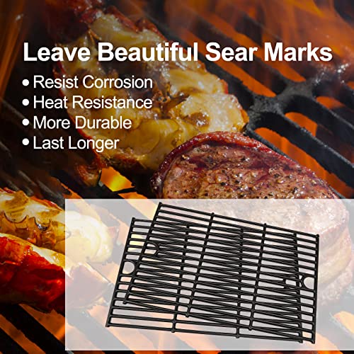 Utheer Cast Iron Cooking Grates for Pit boss Austin XL, Rancher XL, 1000 XL,1100pro Series, Traeger Pro Series 34, Traeger Texas Elite 34, Wood Pellet Smoker Grills Replacement Parts, 3 PCS - Grill Parts America