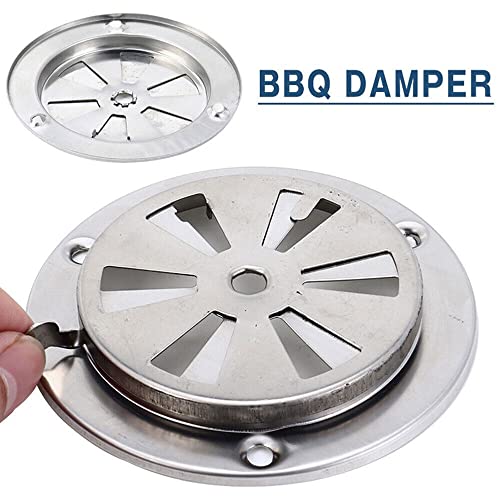 TEAMWILL 2PCS Replacement Parts -BBQ Grill Smoker Exhaust Vent Stove Air Vent Damper USA - Grill Parts America