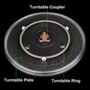 Jolaxy Microwave Turntable Coupler for 12mm 14mm Rollers, Microwave Oven Roller Guide Support with"D" Port, Fit Roller Height 12mm 14mm - Grill Parts America