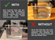 FLAGTION Sous Vide, Set of - 1.5 Pounds Food Grade Stainless Steel Sous Vide Mesh Net & 5 Silicone Coated Magnets for Sous Vide Cooking, Premium Sous Vide Accessory Kit to Avoid Undercooked Food - Kitchen Parts America