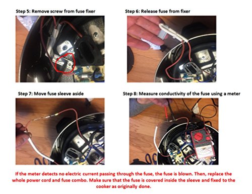 "[UL Listed] GJS Gourmet 2 prong power cord and fuse combo compatible with Instant Pot LUX60". This cord is not created or sold by Instant Pot. - Kitchen Parts America
