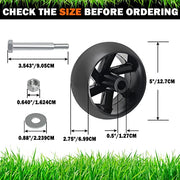 YiaChuii 4PCS Deck Gauge Wheels for AYP Husqvarna 532174873 589527301, MTD 174873 133957 532133957 734-3058, Cub Cadet 753-04856A Lawn Tractors and Zero Turn Mowers Deck with Bolts & Nuts… - Grill Parts America