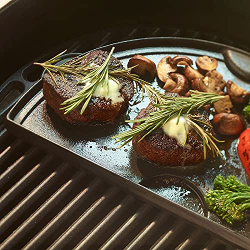 Cast Iron Plancha Griddle Half-Moon, for 2XL XL Egg - Grill Parts America