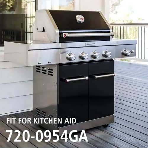Hisencn Grill Parts for Kitchen Aid 720-0954, 720-0954GA, 720-0733, 720-0733A, 720-0745D, 730-0733, 730-0733A, 730-0954GA, Heat Tent and Grill Burner Replacement Parts for Kitchen Aid 4 Burner Grill - Grill Parts America