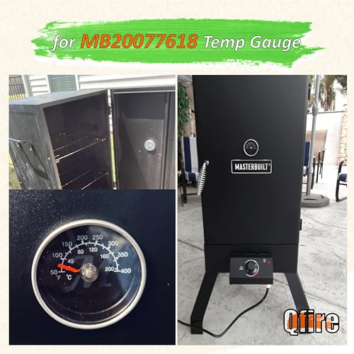 Temp Guage/Temperature dial Compatible with Masterbuilt MB20077618 Analog Electric Smoker,MB20077618 Replacement Part Thermometer Gauge - Grill Parts America