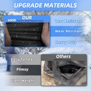 Zenicham Snow Blower Cover, 600D Heavy Duty Waterproof Snow Thrower Cover with Air Vent, Universal Fit Most Two-Stage Snowblower (50" L x 33" W x 40" H) Black & Gray - Grill Parts America