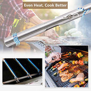 Grill Replacement Parts for Charbroil 463344015, 463343015, 463433016, 463240015, 463432215 Gas Grill, Stainless Steel Heat Plate Shields, Crossover Tubes Grill Burner for Charbroil 4 Burner Grill - Grill Parts America