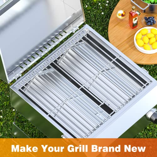 Hisencn Heat Plates for Home Depot Nexgrill 820-0033, Fit for Cuinart CGG-306 Grill, Nex - Old 820-0015 - Old, Nex 820-001513, 13'' Stainless Steel Heat Tent Replacement Parts for Nexgrill Grill - Grill Parts America