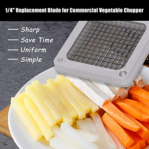 TUNTROL 1/2 Commercial Vegetable Dicer, French Fry Cutter with Lever, Aluminum Frame and S-Steel Blade