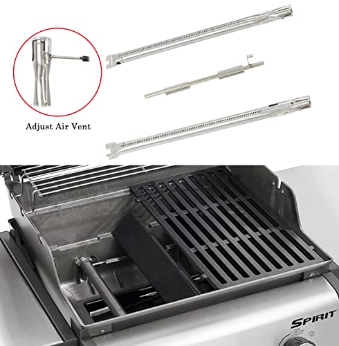 Gcostar 69785 18inch Grill Burner for Weber Spirit I & II 200 Series Spirit E-210 E-220, Spirit S-210 S-220 Gas Grills with Up Front Control (2013 and Newer), Weber Stainless Steel Replacement Parts - Grill Parts America