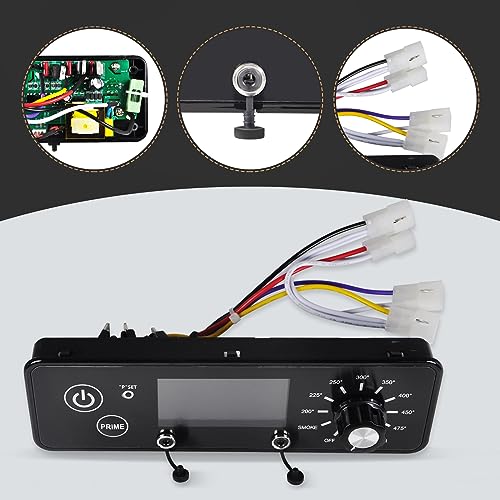 Upgrade AC03P9 BBQ Square Digital Thermostat Controller Board Compatible with Pit Boss P9/PB440D2/PB1150G/PB850G/PB550G/PB820/Pro 1100 Pellet Grills with Display Adjustable Temperature 200℉ to 475℉ - Grill Parts America
