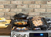 Lodge LPGI3 Cast Iron Reversible Grill/Griddle, 20-inch x 10.44-inch, Black - Grill Parts America