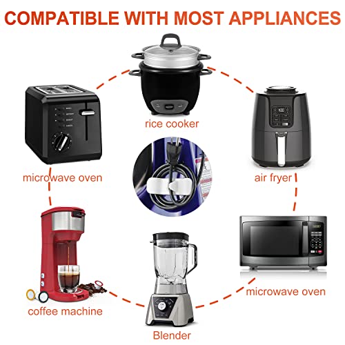 Cord Organizer for Appliance - Kitchen Appliance Cord Organizer Stick On, Cord Wrapper Winder Holder for Appliance, Adhesive Cord Keeper for Blender Mixer, Coffee Maker, Air Fryer,Kitchen Accessories - Kitchen Parts America