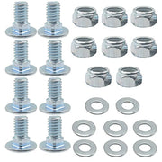 Set of 8, 784-5581A 784-5581 SnowBlowers Carriage Bolts & Nuts Kits Fits MTD 790-00117-0637 790-00120-0637 784-5581A-0637 Shave Plate Scraper Bar (5/16-18) 5/8" - Grill Parts America