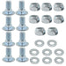 Set of 8, 784-5581A 784-5581 SnowBlowers Carriage Bolts & Nuts Kits Fits MTD 790-00117-0637 790-00120-0637 784-5581A-0637 Shave Plate Scraper Bar (5/16-18) 5/8" - Grill Parts America