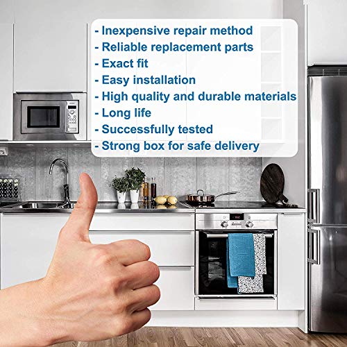 HQRP 13 1/2" Glass Turntable Tray fits Frigidaire 5304464116 5304509621 FFMV162LSA CFMV152CLBA CFMV157GBA CFMV162LBA FFMV1745TBA PLMV168CC1 Microwave Oven Cooking Plate 13-1/2-inch 345mm - Grill Parts America