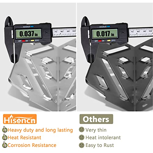 Hisencn 12.5'' Heat Deflector for Weber Genesis II 300 Series, Genesis II E-310/S-310, II E-315/S-315, II E-330, II E/S-335 Gas Grill, for Weber Genesis II Parts 66040, Stainless Steel, 3-Pack - Grill Parts America