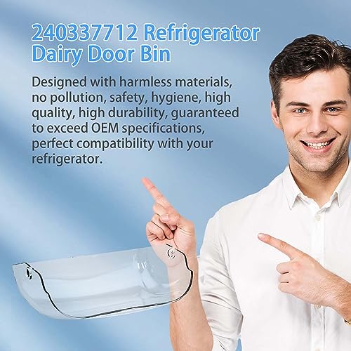 240337712 Refrigerator Dairy Door AP3959552 Compatible With Electrolux Frigidaire Refrigerator Dairy Bin Cover… - Grill Parts America