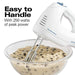 Hamilton Beach 6-Speed Electric Hand Mixer with Whisk, Traditional Beaters, Snap-On Storage Case, White - Kitchen Parts America