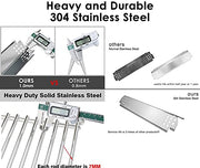 Hisencn 304 Stainless Steel Grill Parts for Home Depot Nexgrill 4 Burner 720-0830H, 720-0830D, 720-0783E Gas Grill Models, Grill Burner, Heat Plate, Cooking Grates Grill Replacement Kit - Grill Parts America